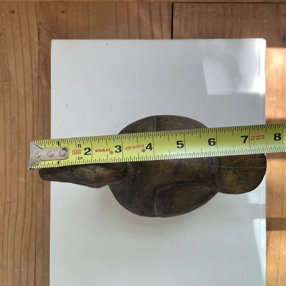 Vintage Brass Duck Trinket Box Metal Bird Figurine Container Japan Mid Century